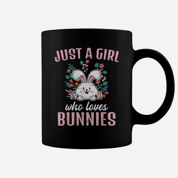 Just A Girl Who Loves Bunnies Easter Day Chocolate Egg Bunny Coffee Mug