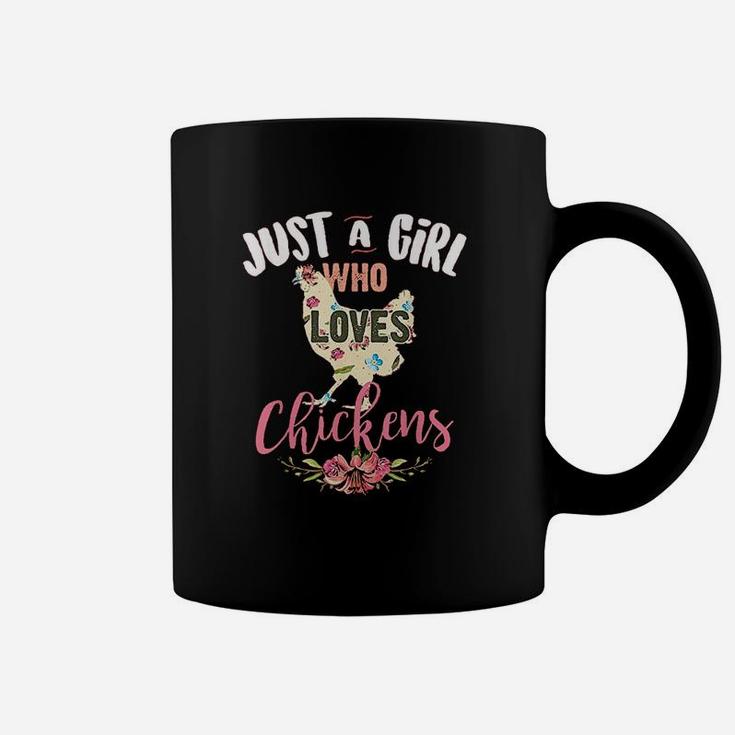 Just A Girl Who Loves Chickens Poultry Lover Cute Gift Coffee Mug
