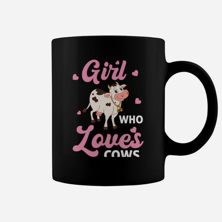 Just A Girl Who Loves Cows - Cow Coffee Mug