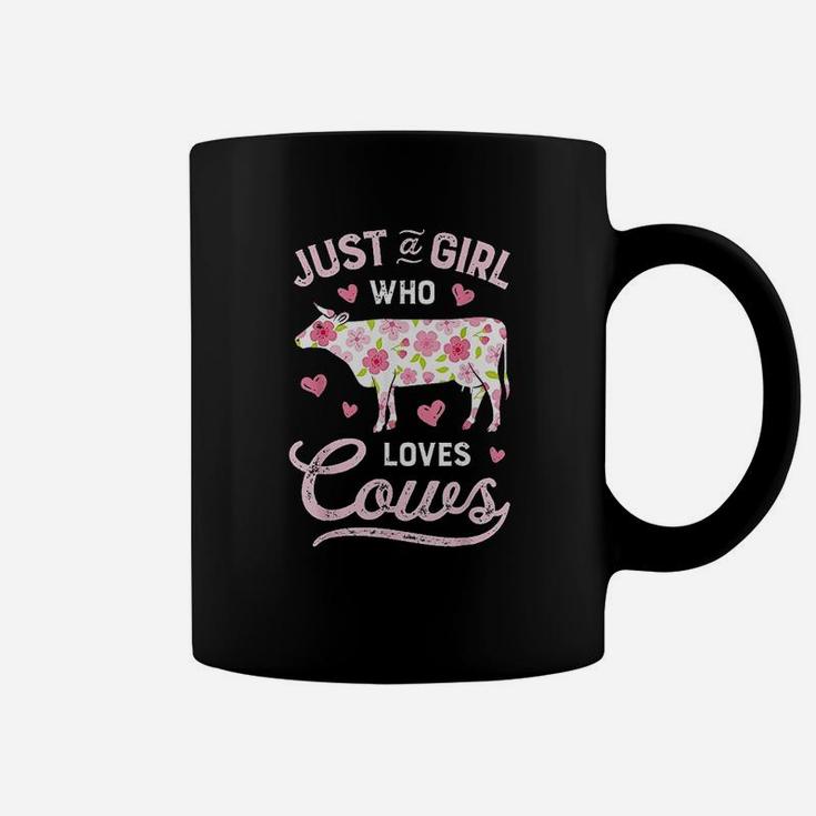 Just A Girl Who Loves Cows Cow Farmer Farm Women Coffee Mug