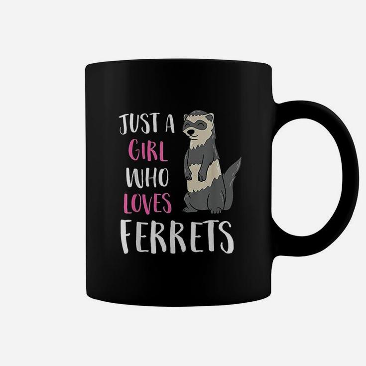 Just A Girl Who Loves Ferrets Coffee Mug