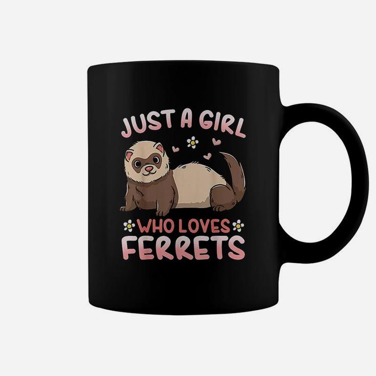 Just A Girl Who Loves Ferrets Ferret Lover Coffee Mug