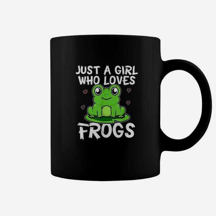 Just A Girl Who Loves Frogs Cute Green Frog Costume Coffee Mug