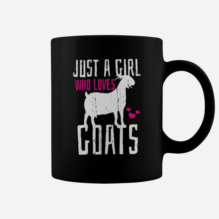 Just A Girl Who Loves Goats Valentine Day Coffee Mug