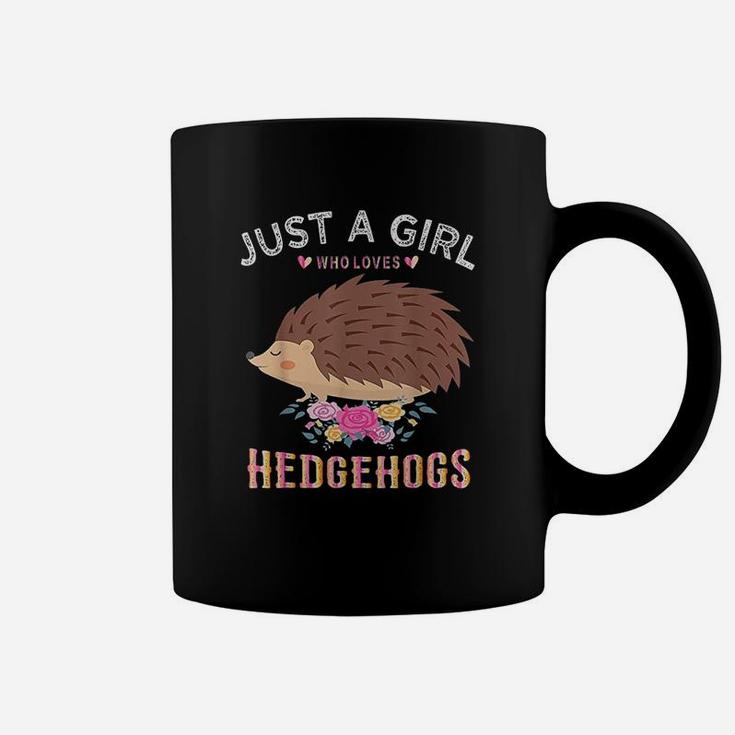 Just A Girl Who Loves Hedgehogs Gift For Women Coffee Mug