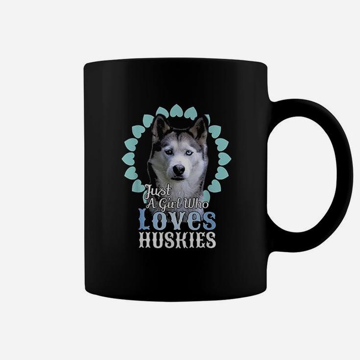Just A Girl Who Loves Huskies Coffee Mug