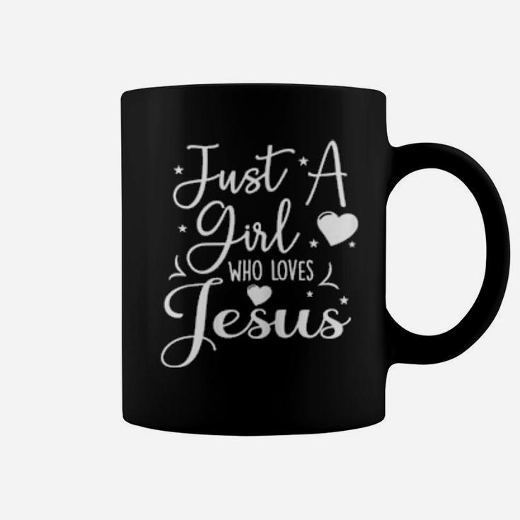 Just A Girl Who Loves Jesus Church Cute Christian Coffee Mug
