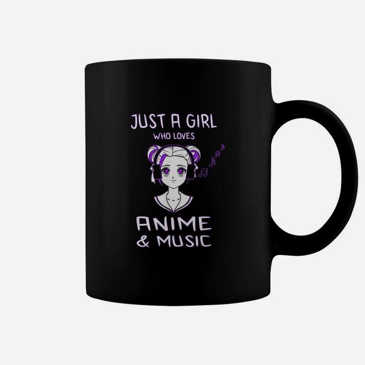 Just A Girl Who Loves  Music Fun Gift For Teen Girls Coffee Mug