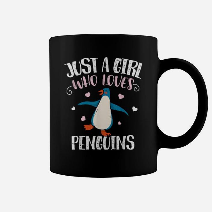 Just A Girl Who Loves Penguins  Penguin Coffee Mug