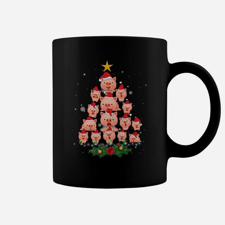 Just A Girl Who Loves Pigs And Christmas Gifts Xmas Pajama Coffee Mug