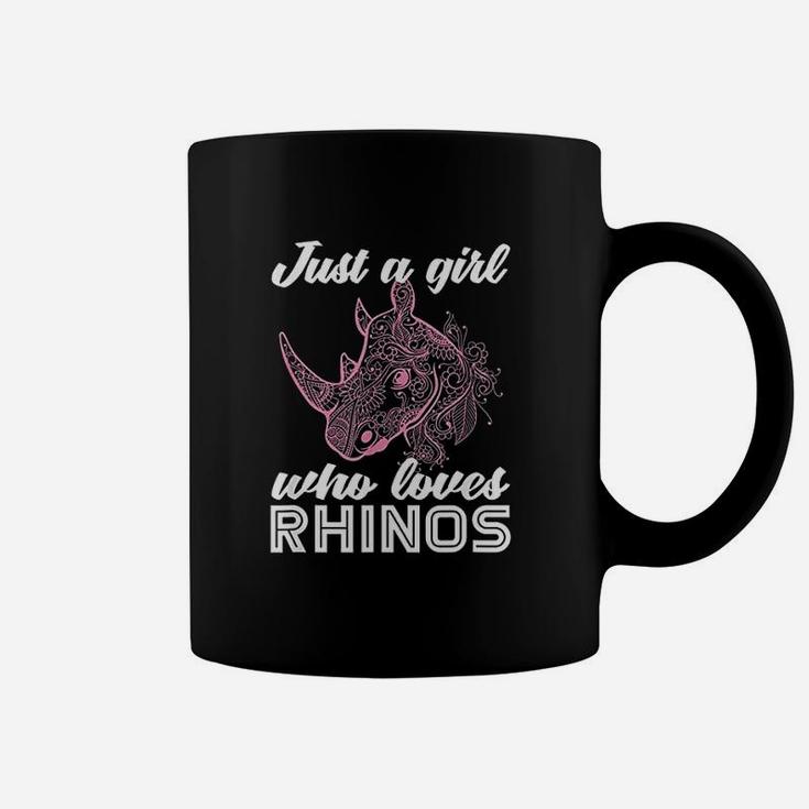 Just A Girl Who Loves Rhino Coffee Mug