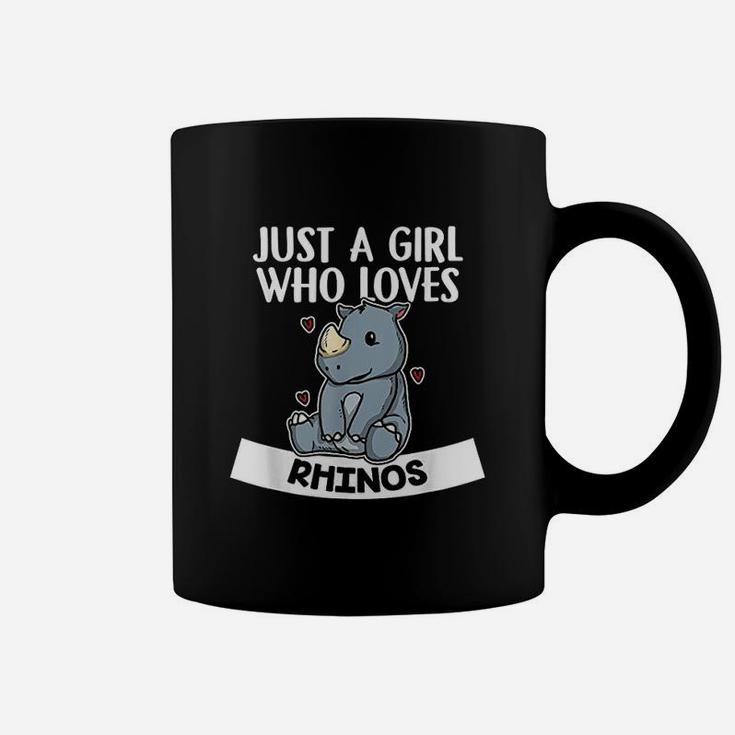 Just A Girl Who Loves Rhinos Cute Rhinoceros Rhino Coffee Mug