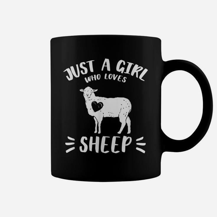 Just A Girl Who Loves Sheep Farm Animal Funny Gift Idea Coffee Mug