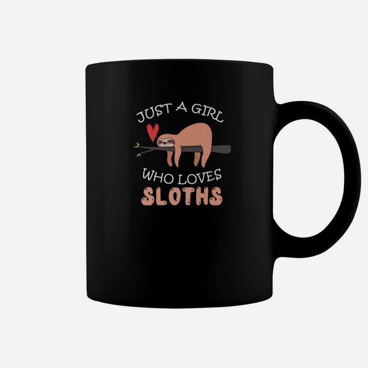 Just A Girl Who Loves Sloths Cute Sloths Lover Tee Coffee Mug
