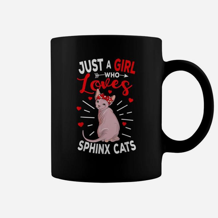 Just A Girl Who Loves Sphynx Cats Hairless Cat Lovers Gift Coffee Mug