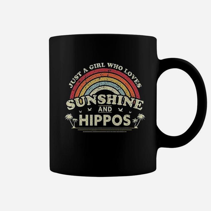 Just A Girl Who Loves Sunshine And Hippos Coffee Mug