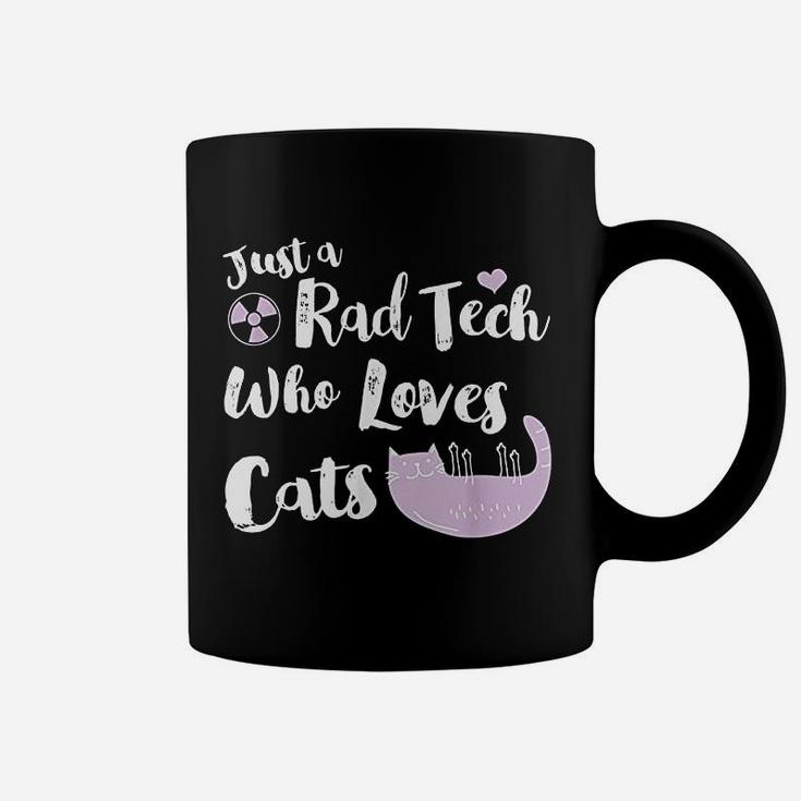 Just A Rad Tech Who Loves Cats Coffee Mug