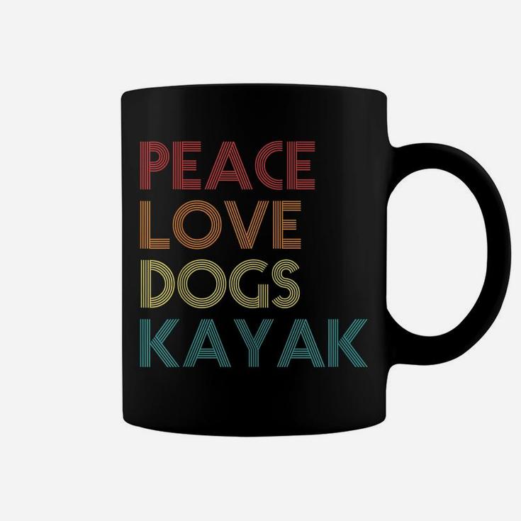 Kayaker Kayaking Apparel Kayak And Dog Lovers Vintage Retro Coffee Mug