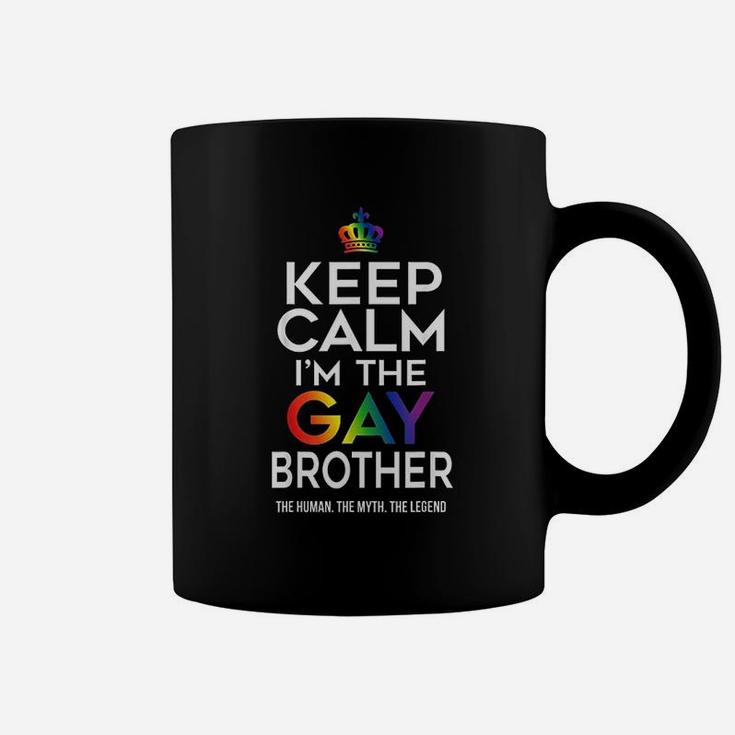 Keep Calm Brother Pride Flag Coffee Mug