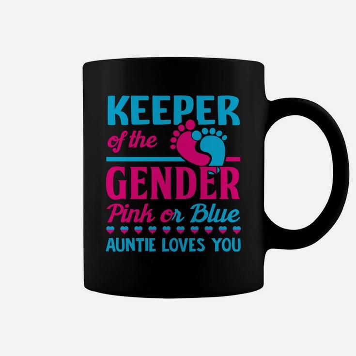 Keeper Of The Gender Auntie - Gender Reveal Party Coffee Mug