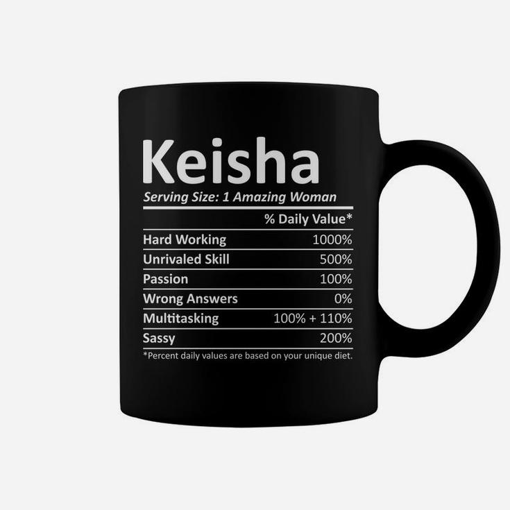 Keisha Nutrition Personalized Name Funny Christmas Gift Idea Coffee Mug
