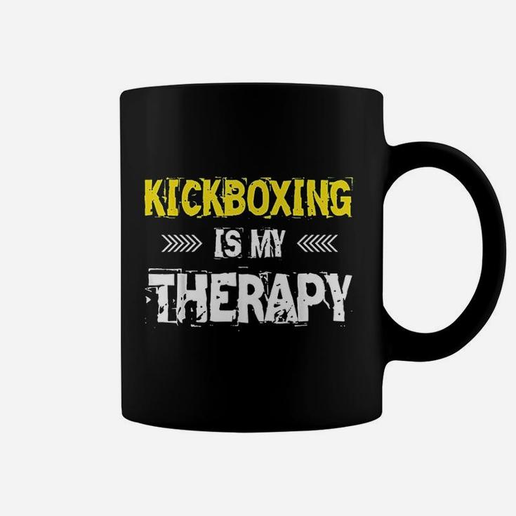 Kickboxing Is My Therapy Kickbox Coffee Mug