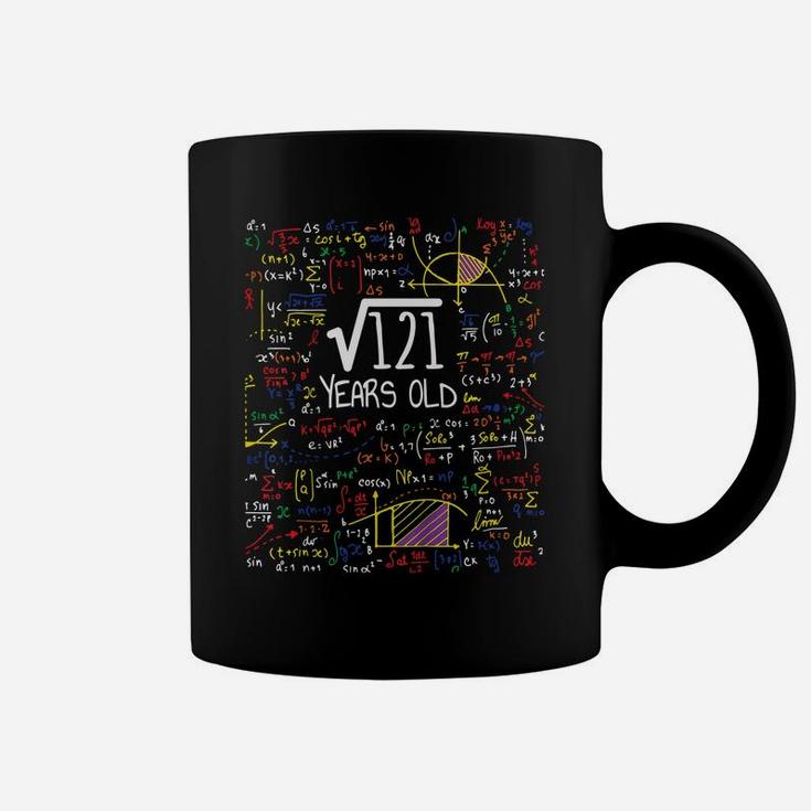 Kids 11Th Birthday Square Root Of 121 11 Years Old Math Lover Coffee Mug