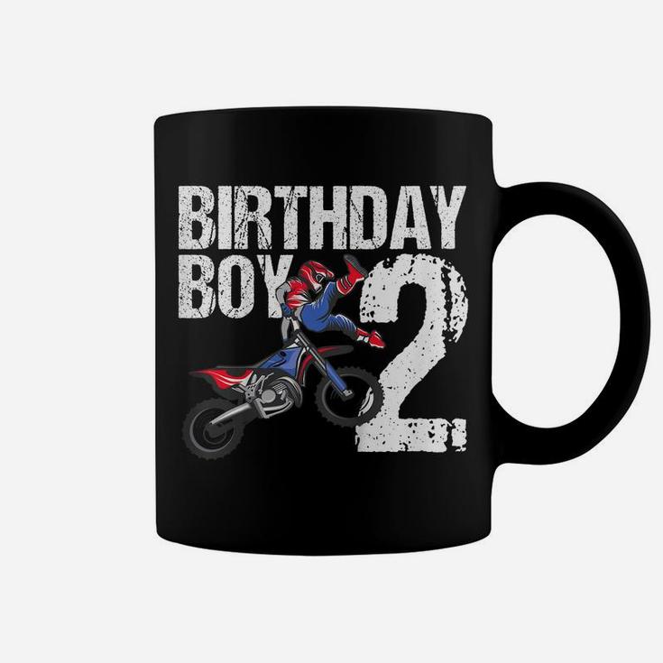 Kids 2 Year Old Dirt Bike Birthday Party Motocross Mx 2Nd Gift Coffee Mug