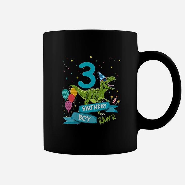 Kids 3Rd Birthday Boy Party Dinosaur Coffee Mug