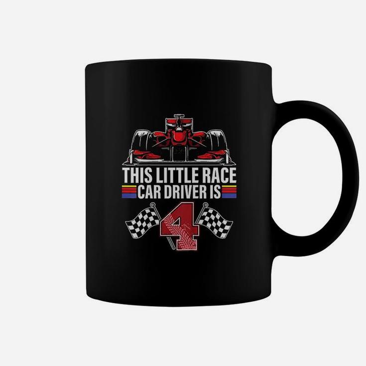 Kids 4 Year Old Race Car Birthday Formula 4Th Racing Party Gift Coffee Mug