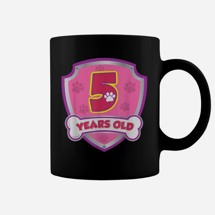 Kids 5 Year Old 5Th Birthday Patrol Party Boys Girls Coffee Mug