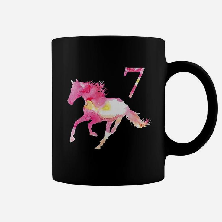 Kids 7Th Birthday Horse Gift For 7 Year Old Girls Coffee Mug