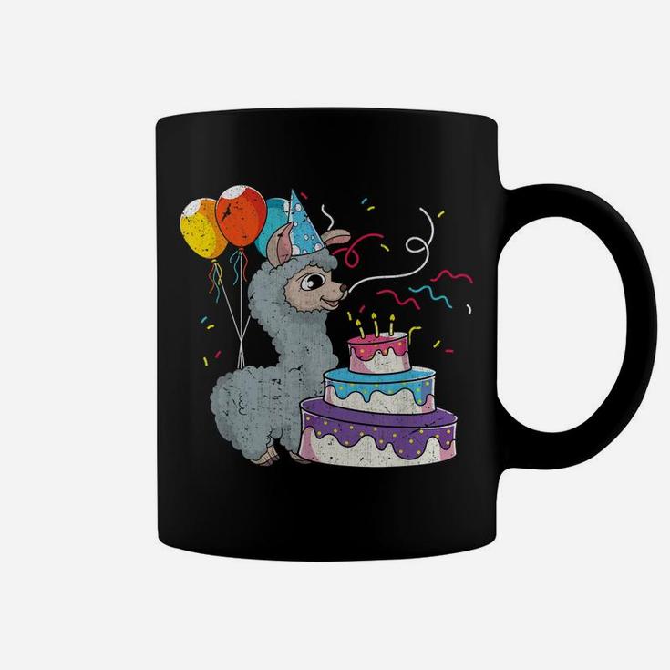 Kids Birthday Party Alpaca Animal Llama Lover Cute Llama Coffee Mug