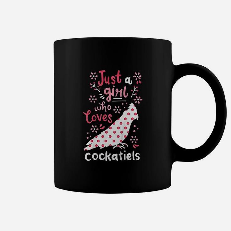 Kids Cockatiel Just A Girl Cockatiels Gift Coffee Mug