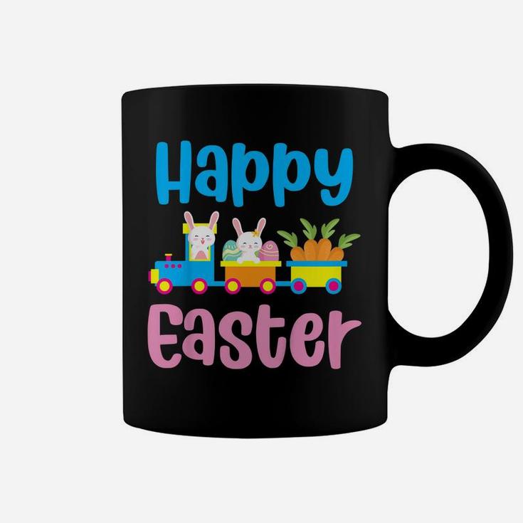 Kids Happy Easter Bunny Rabbit Egg Hunting Train Lover Coffee Mug