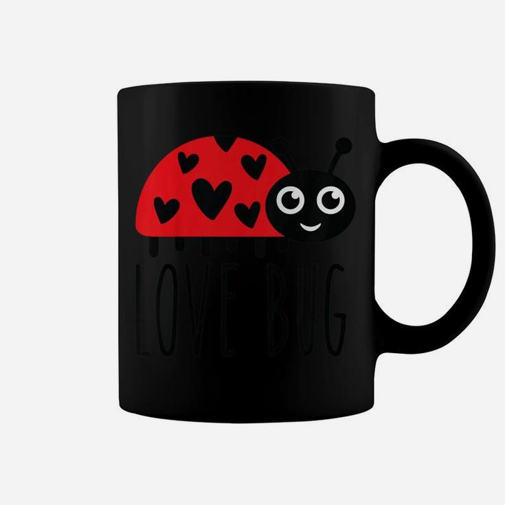 Kids Kids Love Bug Valentine's Day, Cute Ladybug With Hearts Gift Coffee Mug