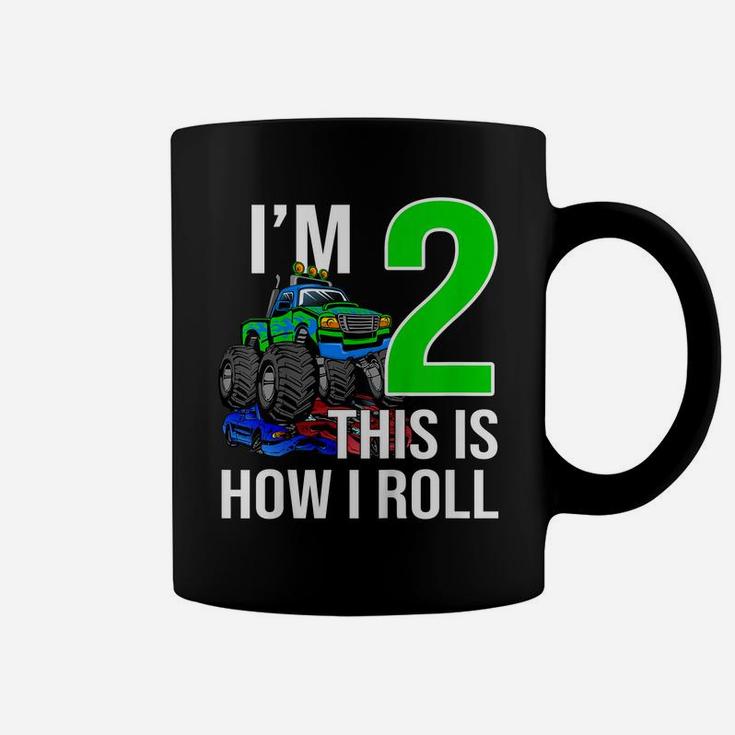 Kids Monster Truck 2Nd Birthday 2 Year Old Birthday Gift Coffee Mug