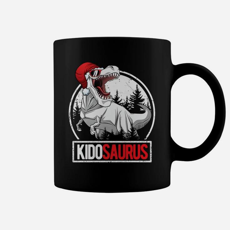 Kids Santa Kidosaurus Shirt For Kids Matching Christmas T-Rex Boy Coffee Mug