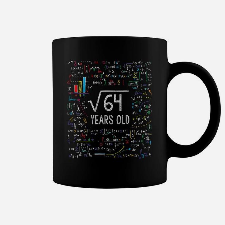 Kids Square Root Of 64 8Th Birthday 8 Year Old Gifts Math Bday Coffee Mug