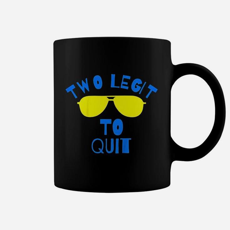 Kids Two Legit To Quit Funny 2Nd Birthday Gift Coffee Mug