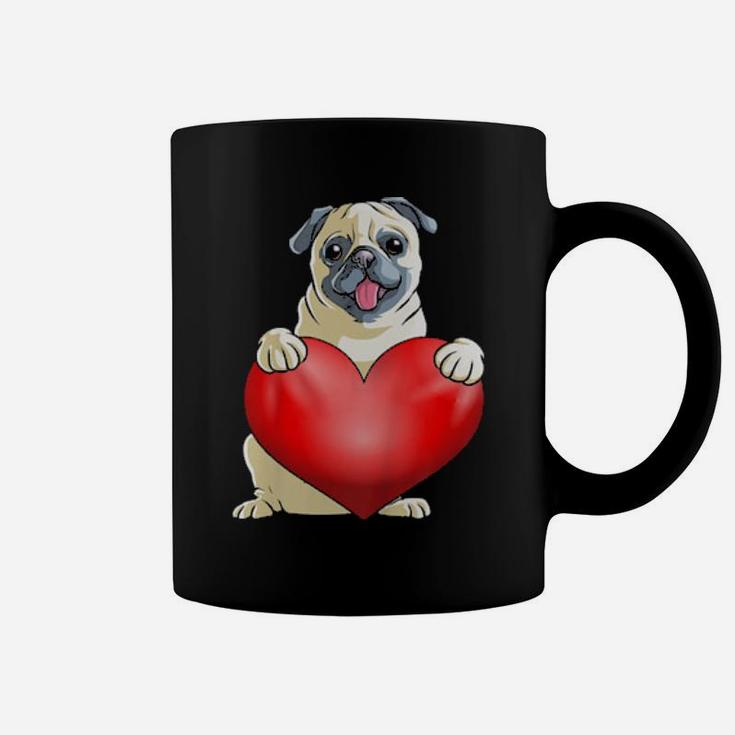 Kids Valentines Day Pug Coffee Mug
