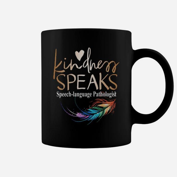 Kindness Speaks Feathers Lgbt Coffee Mug