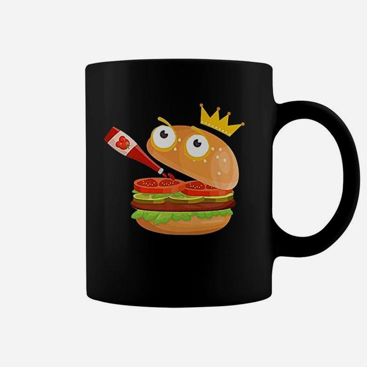 King Hamburger Drinking Tomato Sauce Coffee Mug