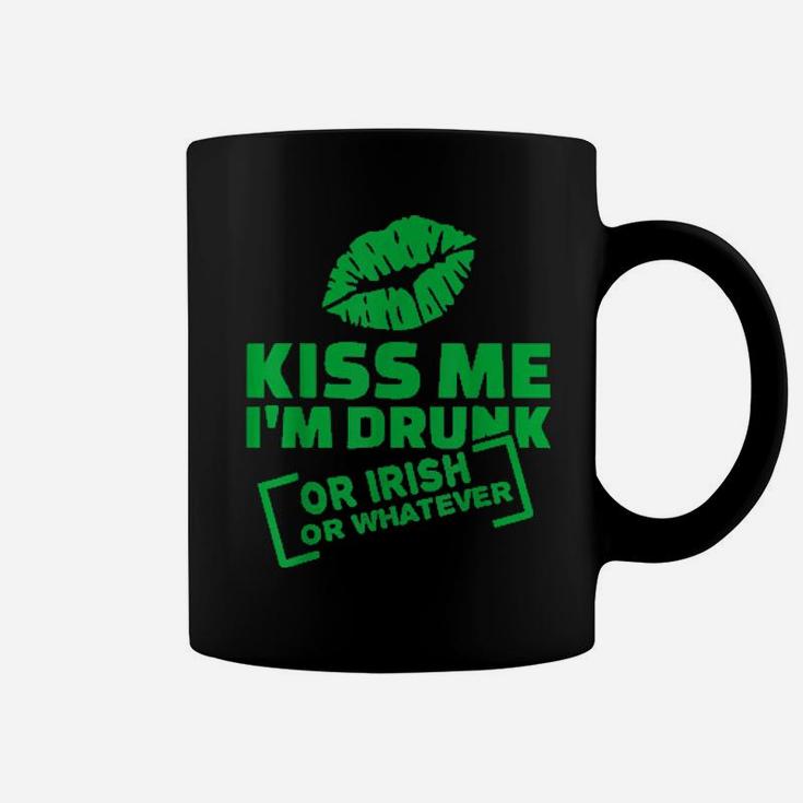 Kiss Me I'm Drunk Or Irish Or Whatever St Patrick's Day Coffee Mug
