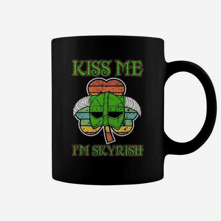 Kiss Me I'm Skyrish Irish Patrick's Day Coffee Mug