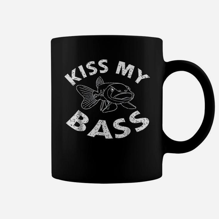 Kiss My Bass Funny Fishing Coffee Mug