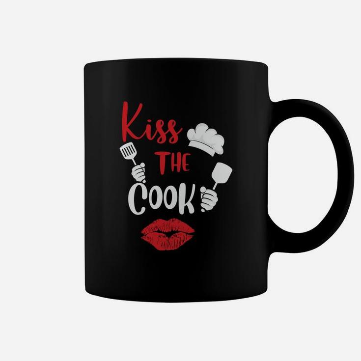 Kiss The Cook Gift For Valentine Happy Valentines Day Coffee Mug