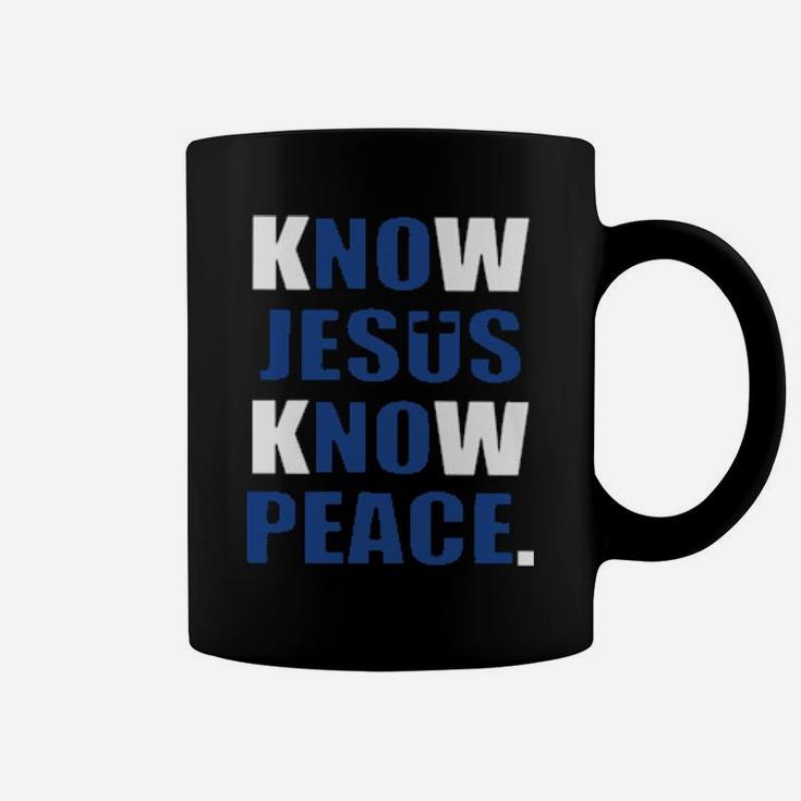 Know Jesus Know Peace Coffee Mug