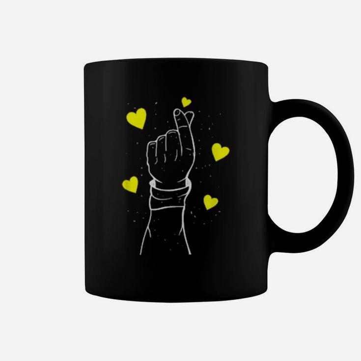 Korean Heart Kpop Love Valentines Day Coffee Mug