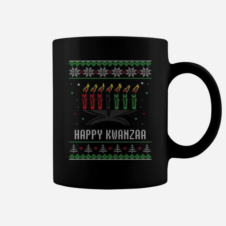 Kwanzaa Candles Ugly Christmas Sweater Style Sweatshirt Coffee Mug